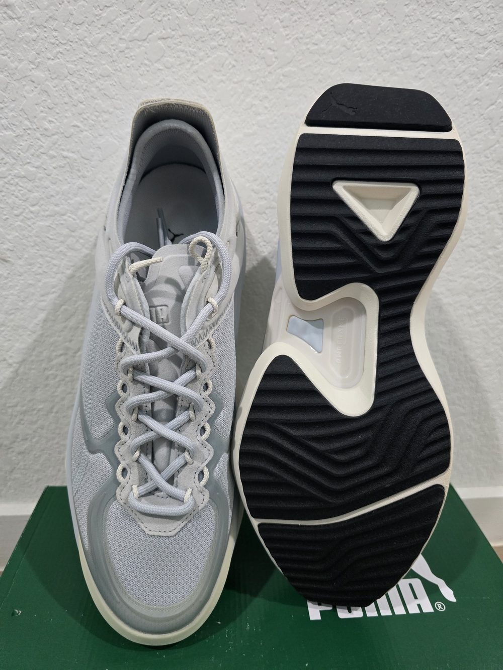 Men's Puma Variant Nitro Sci- Tech Light Gray Performance Running Shoes - Picture 7 of 9